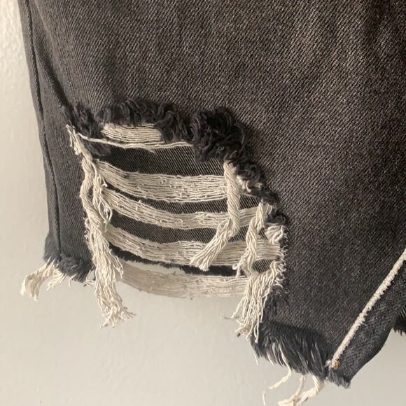 Free People Distressed Raw Hem Skirt - Picture 4 of 8